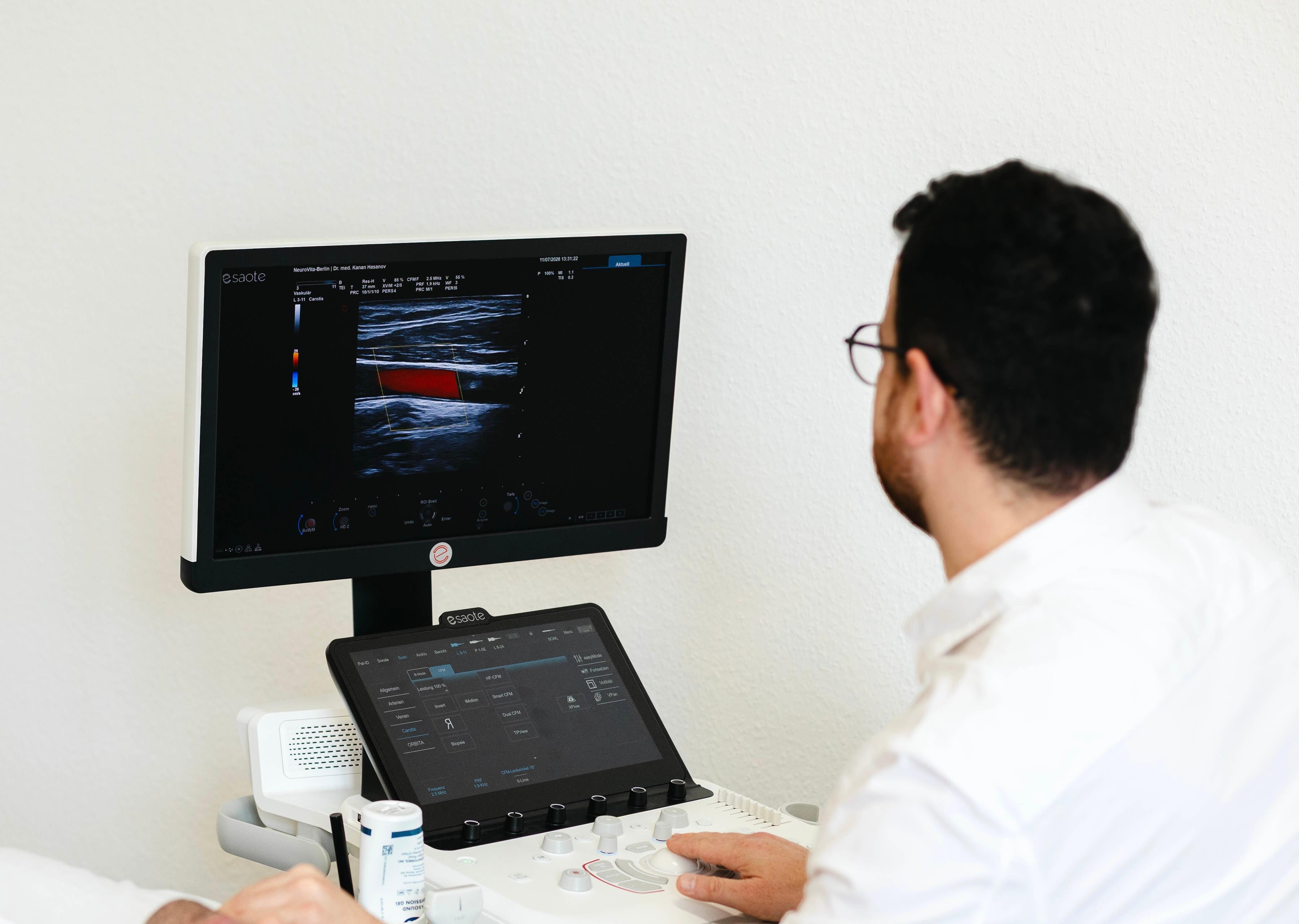 Farbduplex-Sonographie der hirnversorgenden Gefäße